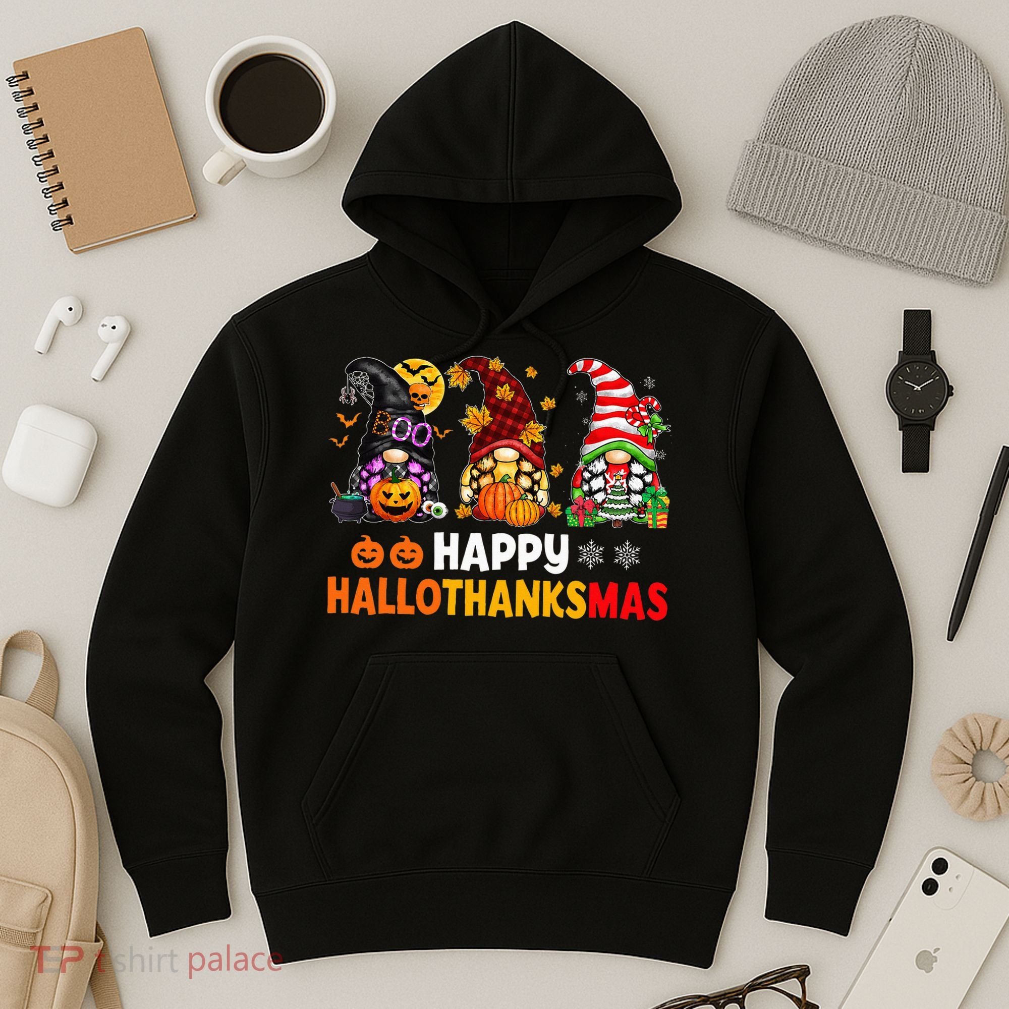 Festive Gnome Decorations for the Holiday Season Hoodie