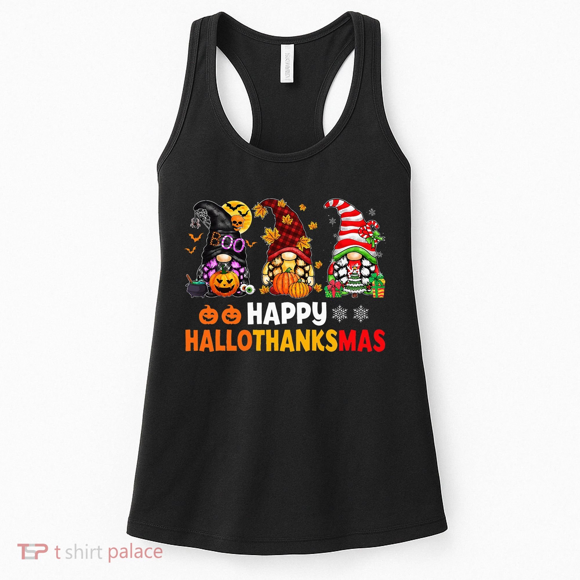 Festive Gnome Decorations for the Holiday Season Women's Tank Top
