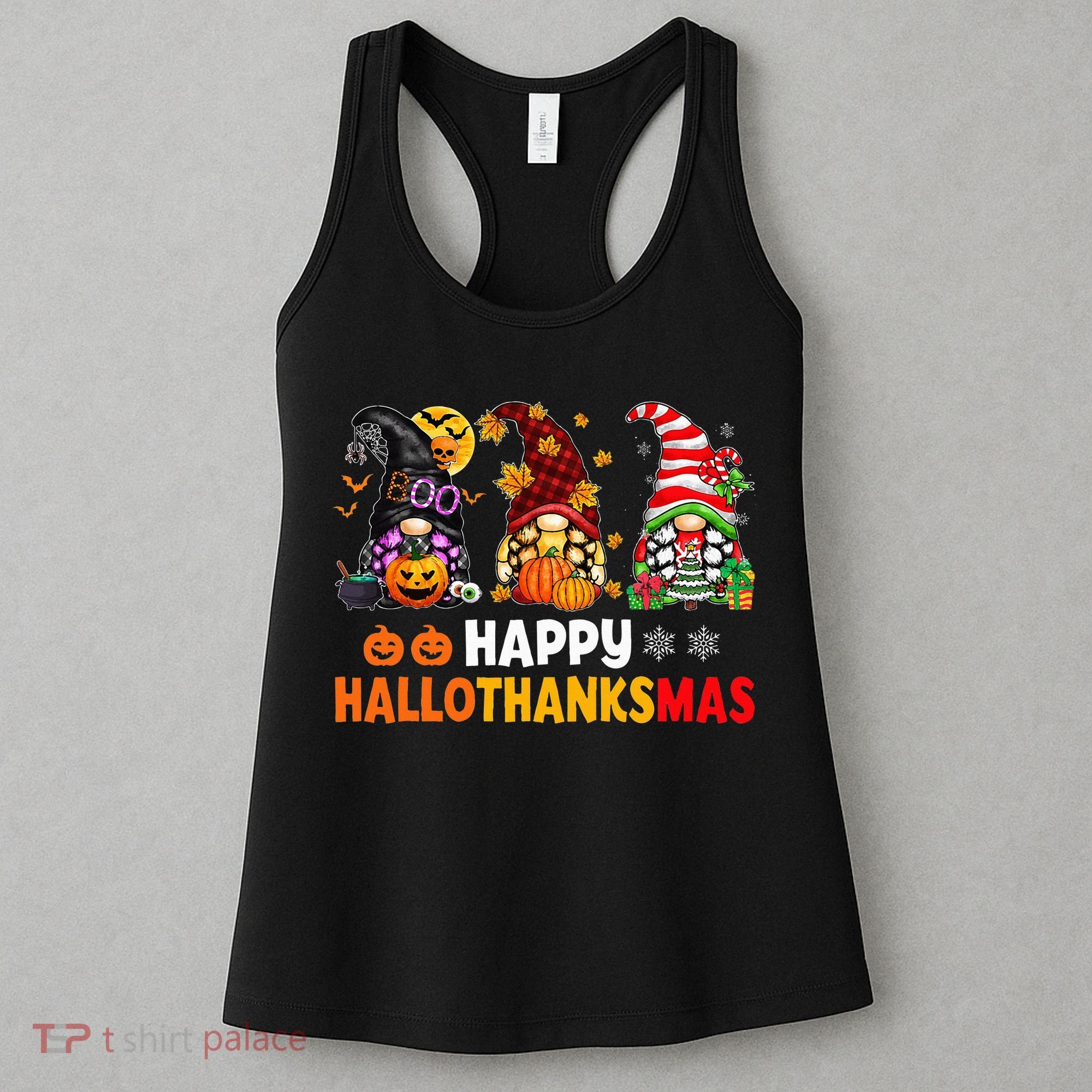 Festive Gnome Decorations for the Holiday Season Women's Tank Top
