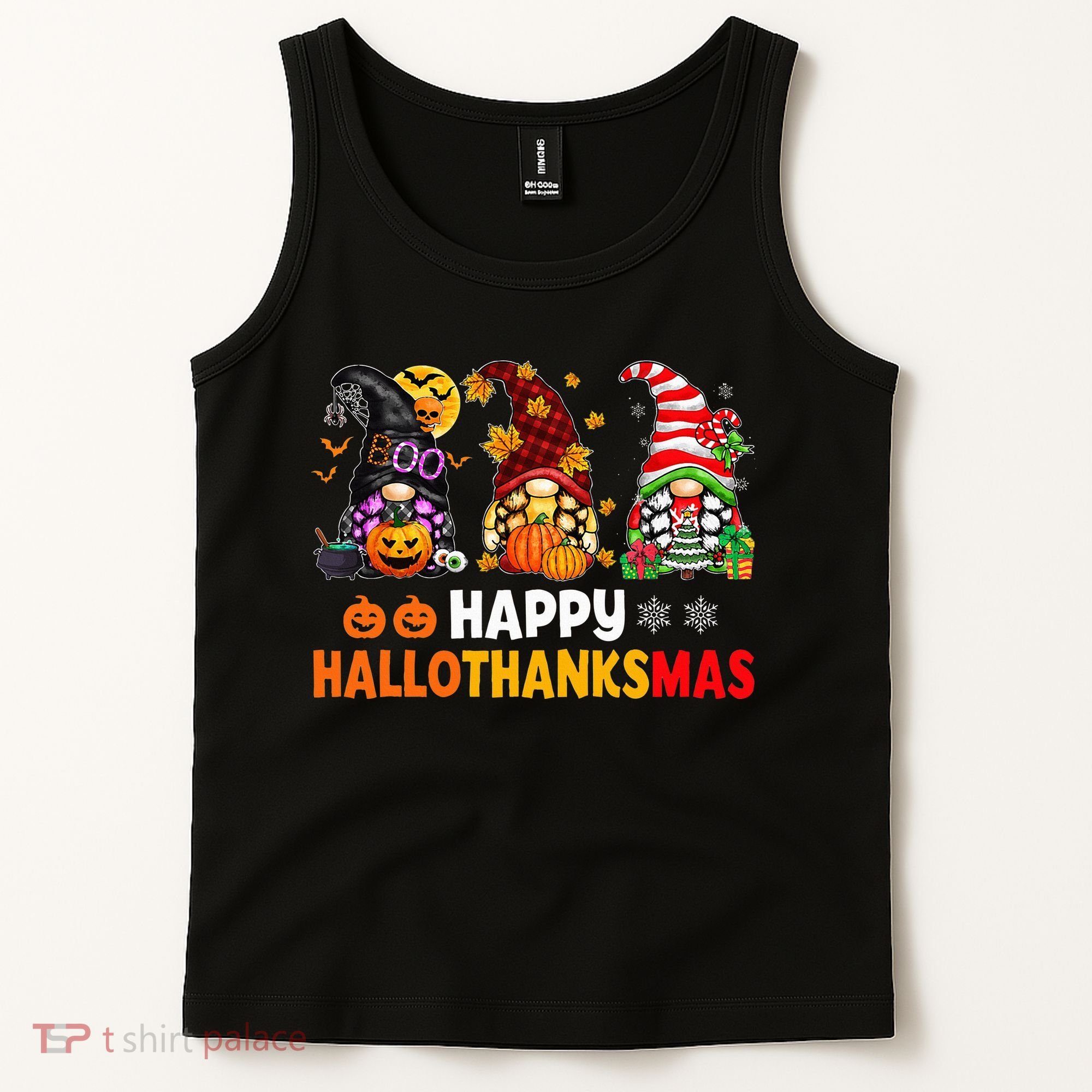 Festive Gnome Decorations for the Holiday Season Tank Top