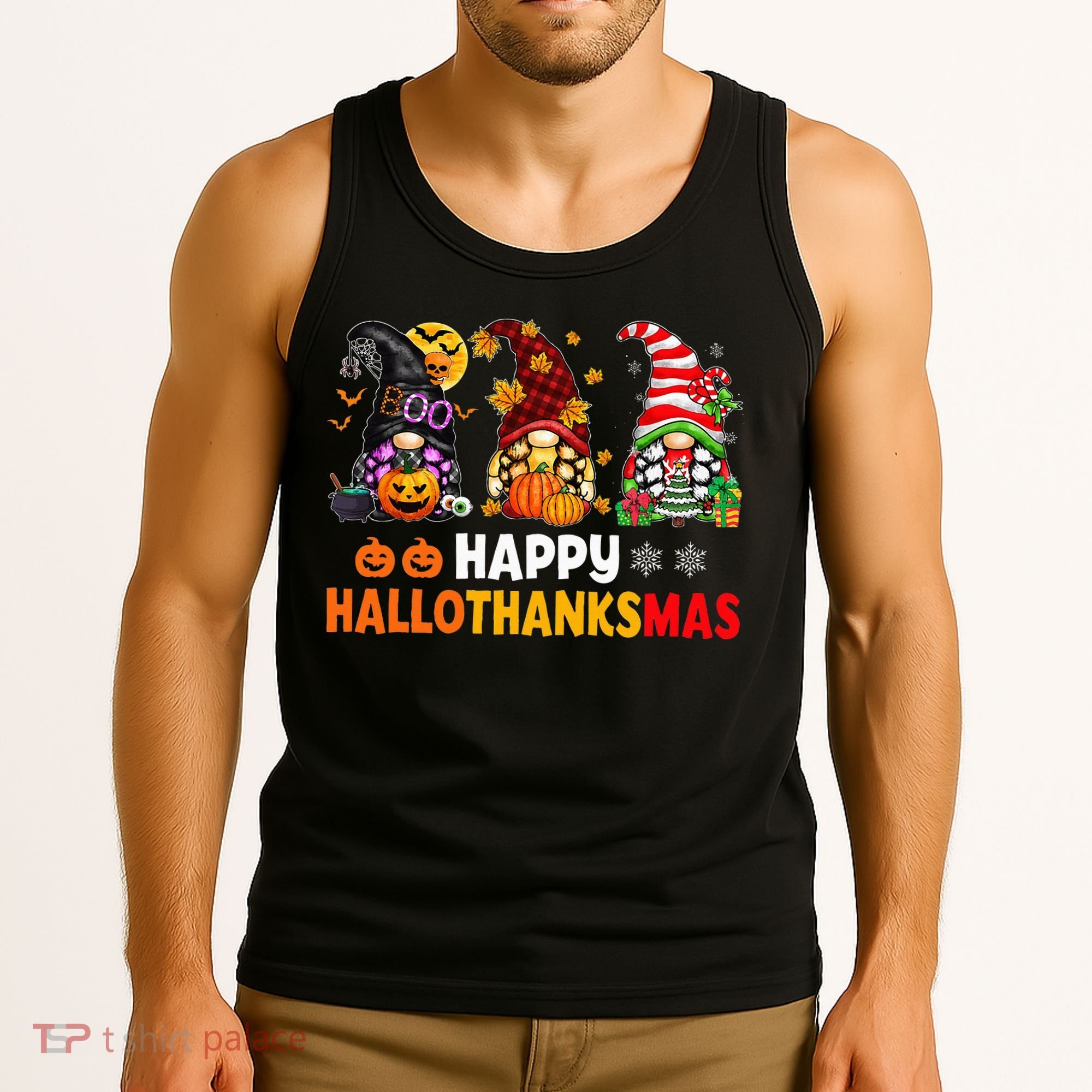 Festive Gnome Decorations for the Holiday Season Tank Top