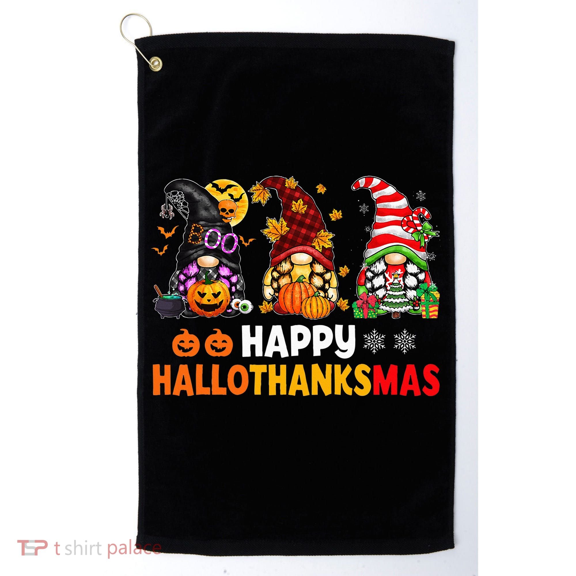 Festive Gnome Decorations for the Holiday Season Golf Towel