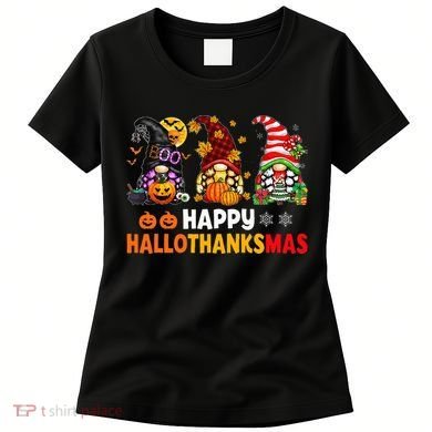 Festive Gnome Decorations for the Holiday Season Women's T-Shirt