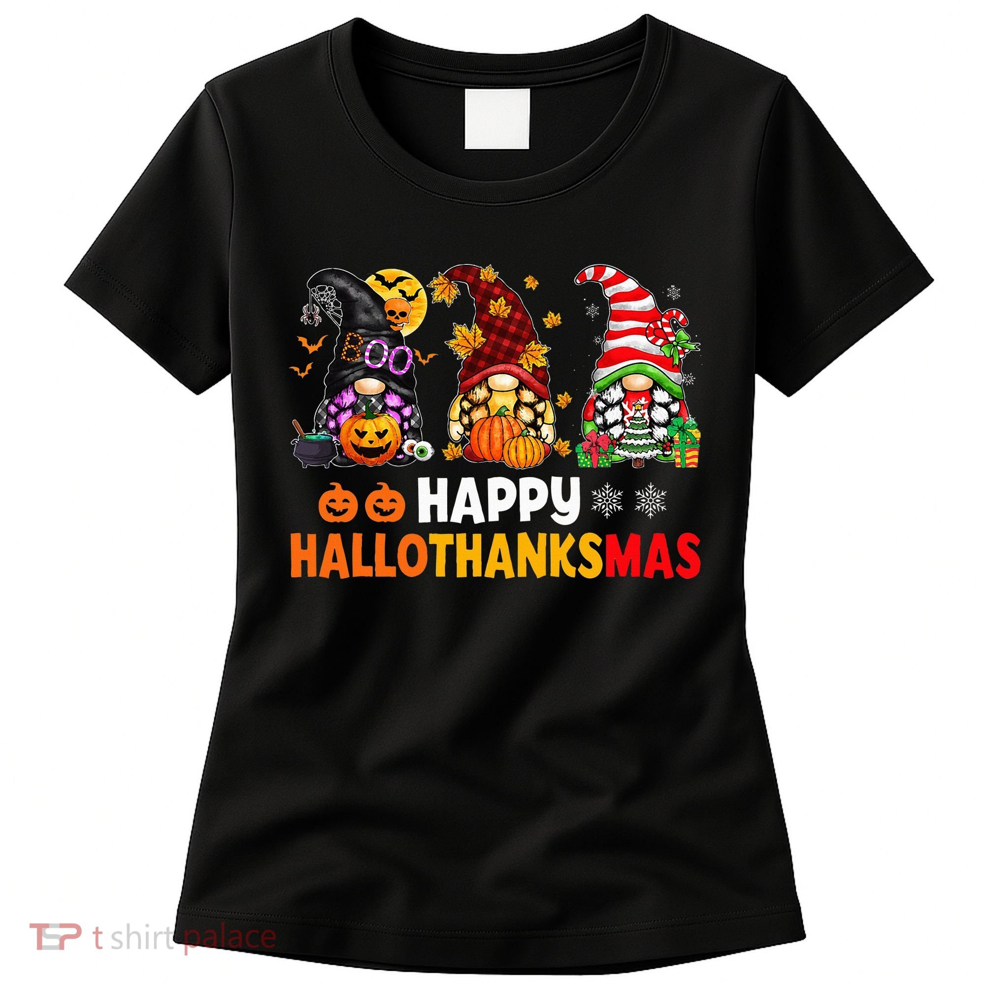 Festive Gnome Decorations for the Holiday Season Women's T-Shirt