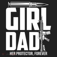 Funny Girl Dad Her Protector Forever Funny Father Gift Of Beanie thumb 2