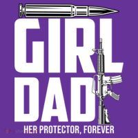 Funny Girl Dad Her Protector Forever Funny Father Gift Of Coaster thumb 2