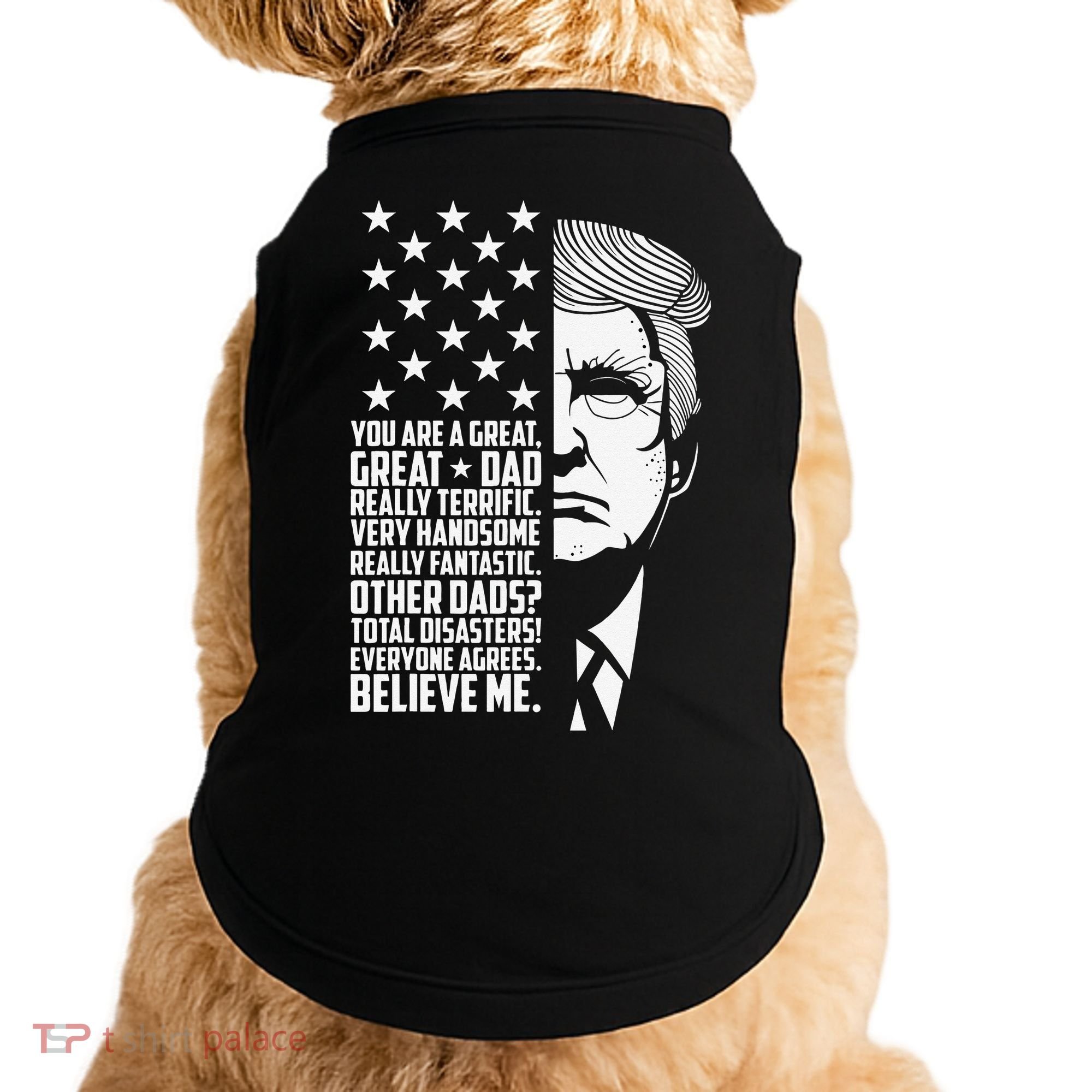 Funny Great Dad Donald Trump Father's Day Gift Doggie Tank