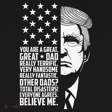 Funny Great Dad Donald Trump Father's Day Gift Button