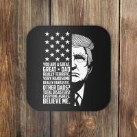 Funny Great Dad Donald Trump Father's Day Gift Coaster thumb 0