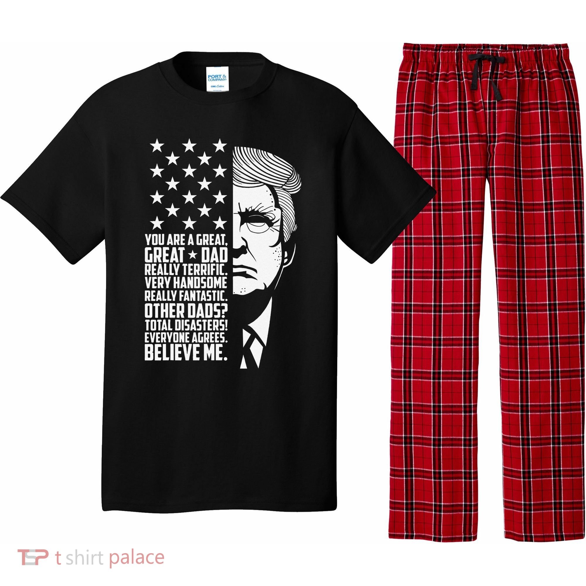 Funny Great Dad Donald Trump Father's Day Gift Pajama Set