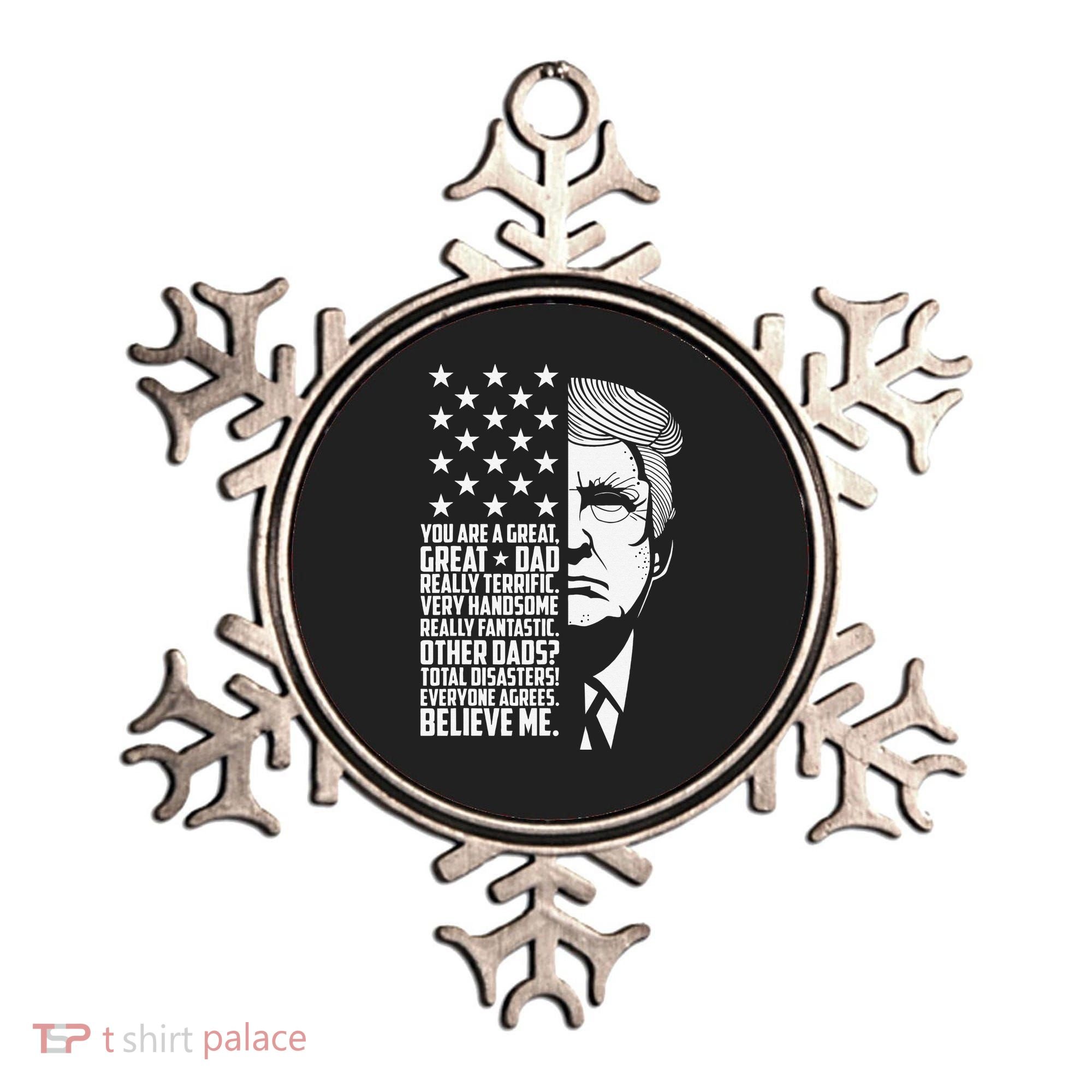 Funny Great Dad Donald Trump Father's Day Gift Ornament
