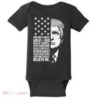 Funny Great Dad Donald Trump Father's Day Gift Baby Bodysuit thumb 0