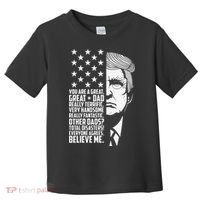 Funny Great Dad Donald Trump Father's Day Gift Toddler T-Shirt thumb 0