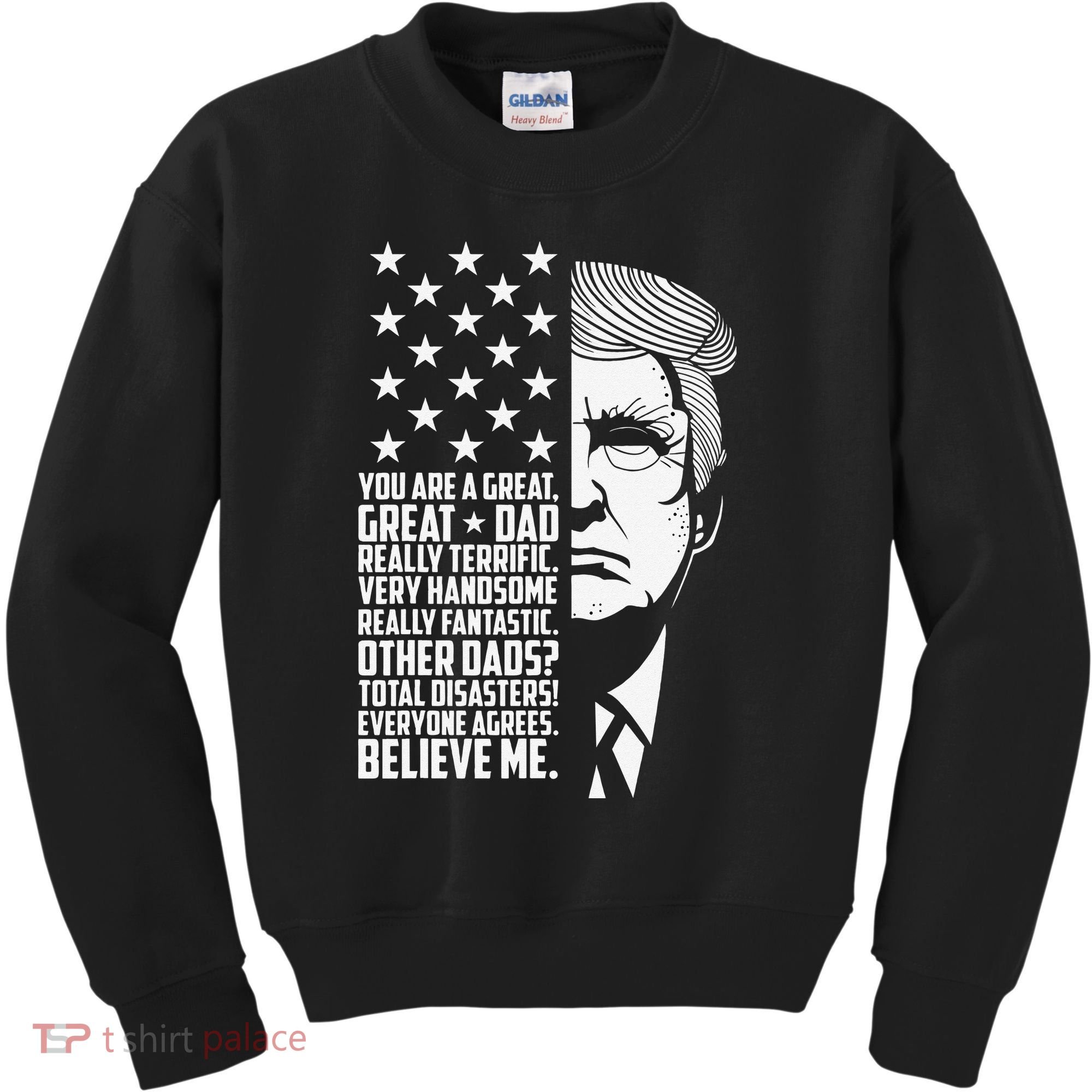 Funny Great Dad Donald Trump Father's Day Gift Kids Sweatshirt
