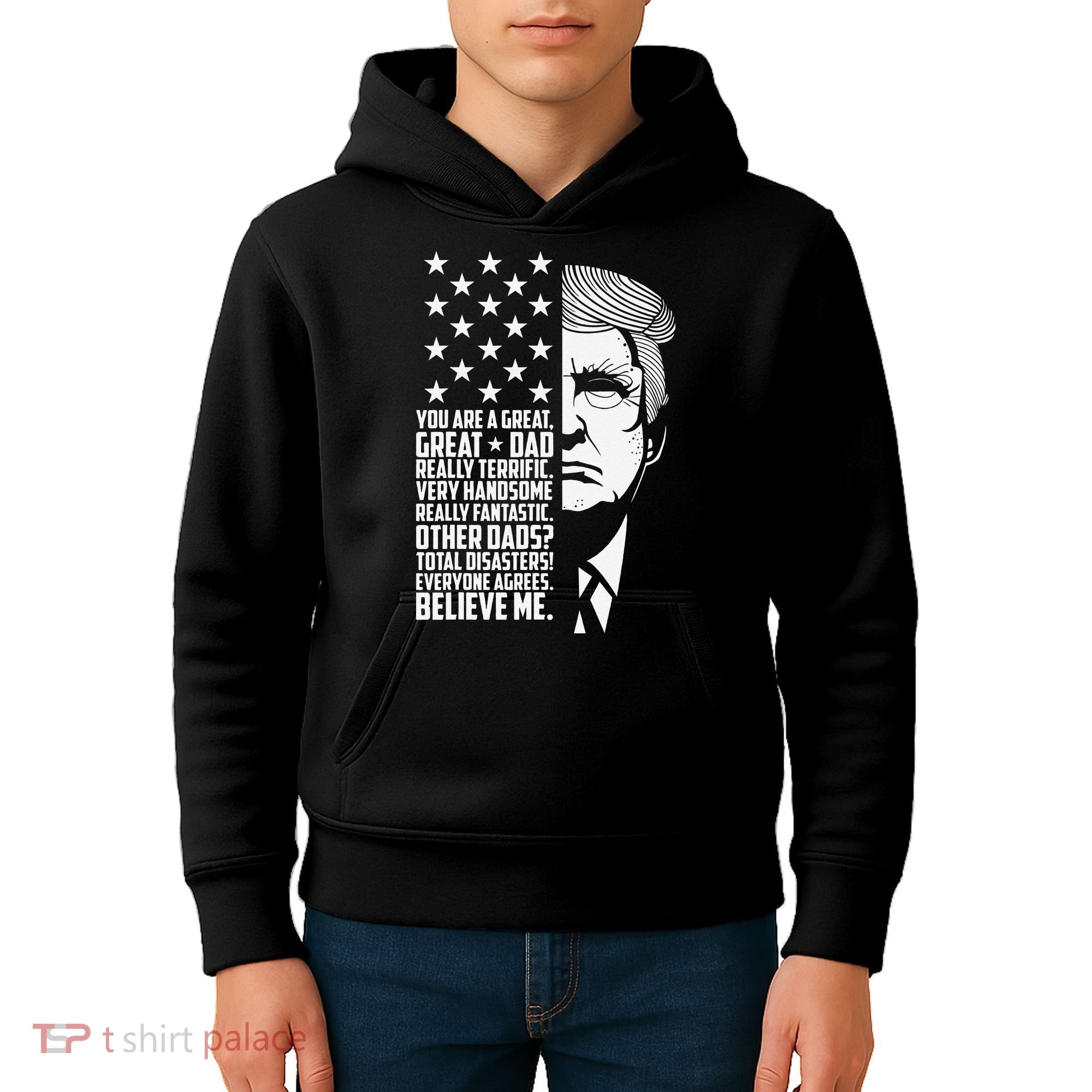 Funny Great Dad Donald Trump Father's Day Gift Kids Hoodie