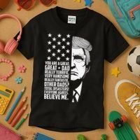 Funny Great Dad Donald Trump Father's Day Gift Kids T-Shirt thumb 3