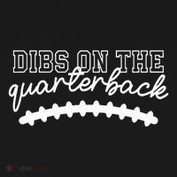 Football Girlfriend Dibs On The Quarterback Women's Hoodie thumb 2
