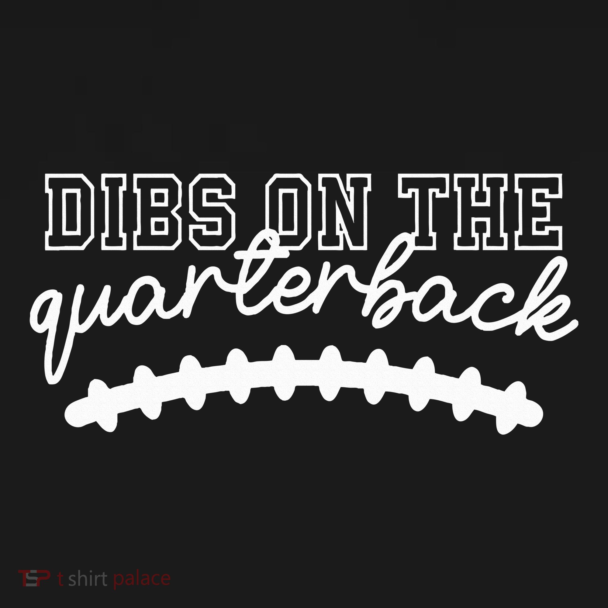 Football Girlfriend Dibs On The Quarterback Women's Hoodie