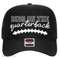 Football Girlfriend Dibs On The Quarterback Hat thumb 0
