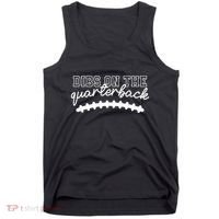 Football Girlfriend Dibs On The Quarterback Tank Top thumb 0