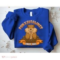 Funny Groundhog Day Phil Cute Ground Hog Punxsutawney Gift Sweatshirt thumb 2