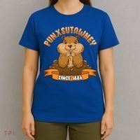 Funny Groundhog Day Phil Cute Ground Hog Punxsutawney Gift T-Shirt thumb 4