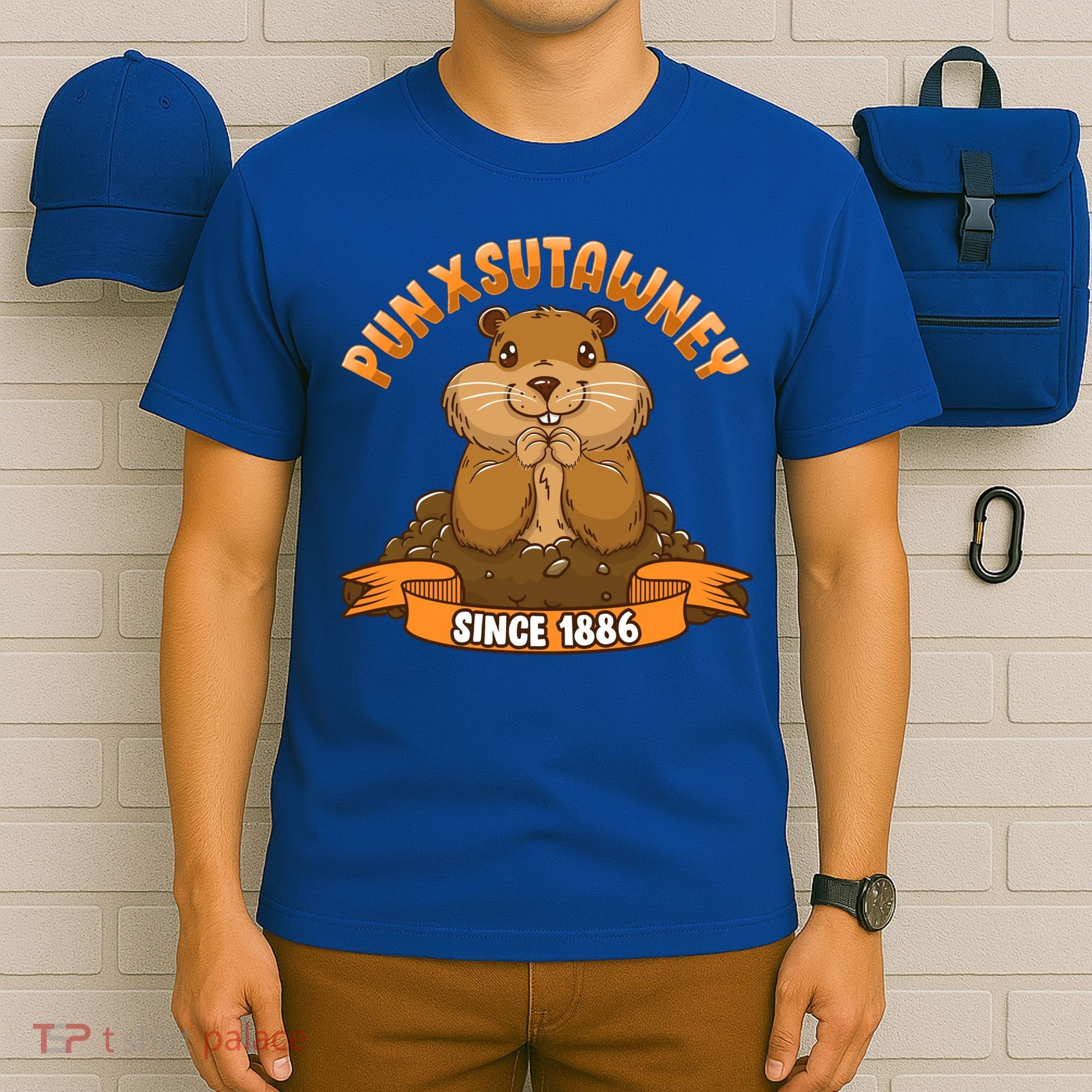 Funny Groundhog Day Phil Cute Ground Hog Punxsutawney Gift T-Shirt