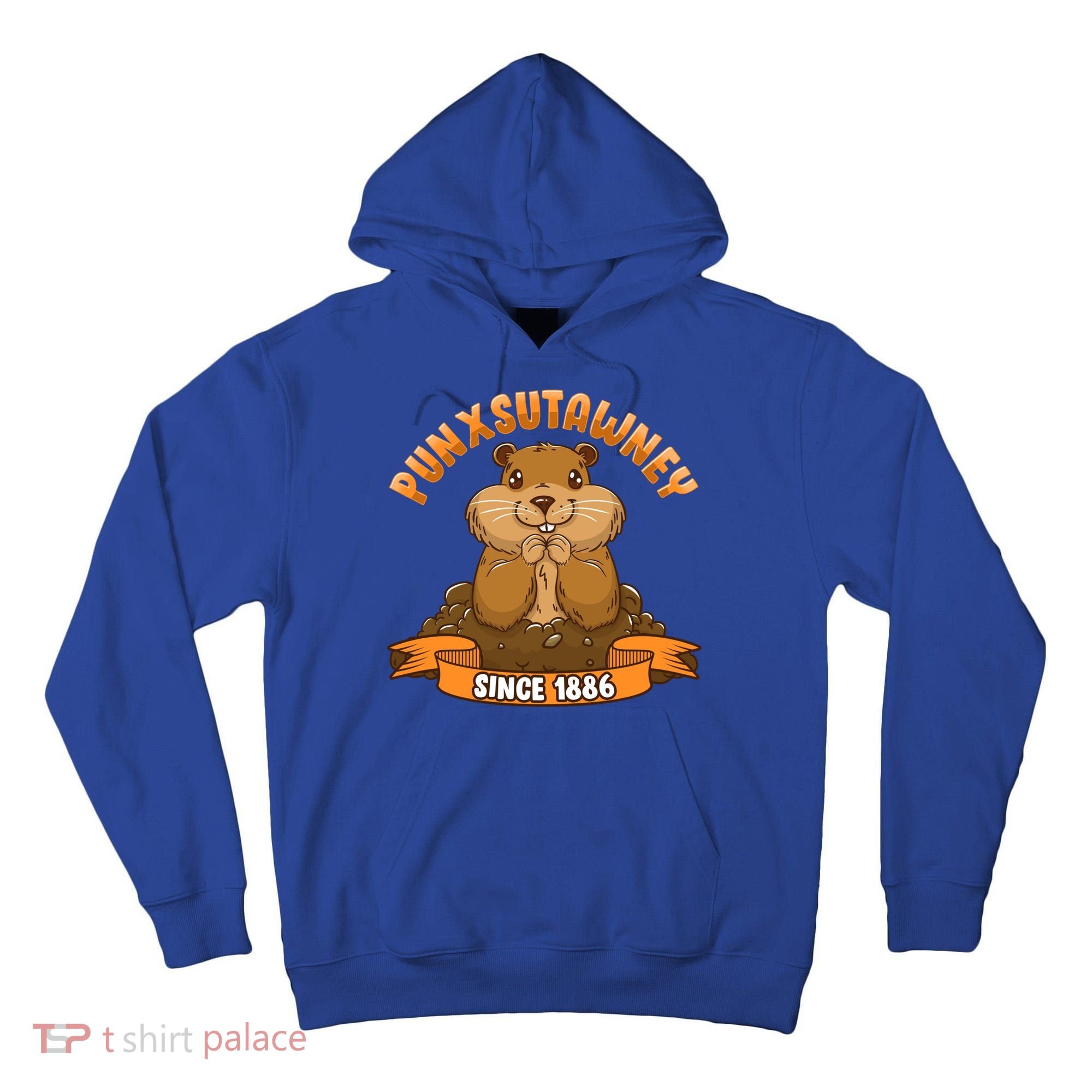 Funny Groundhog Day Phil Cute Ground Hog Punxsutawney Gift Tall Hoodie