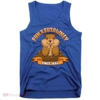 Funny Groundhog Day Phil Cute Ground Hog Punxsutawney Gift Tank Top thumb 0