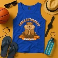 Funny Groundhog Day Phil Cute Ground Hog Punxsutawney Gift Tank Top thumb 4