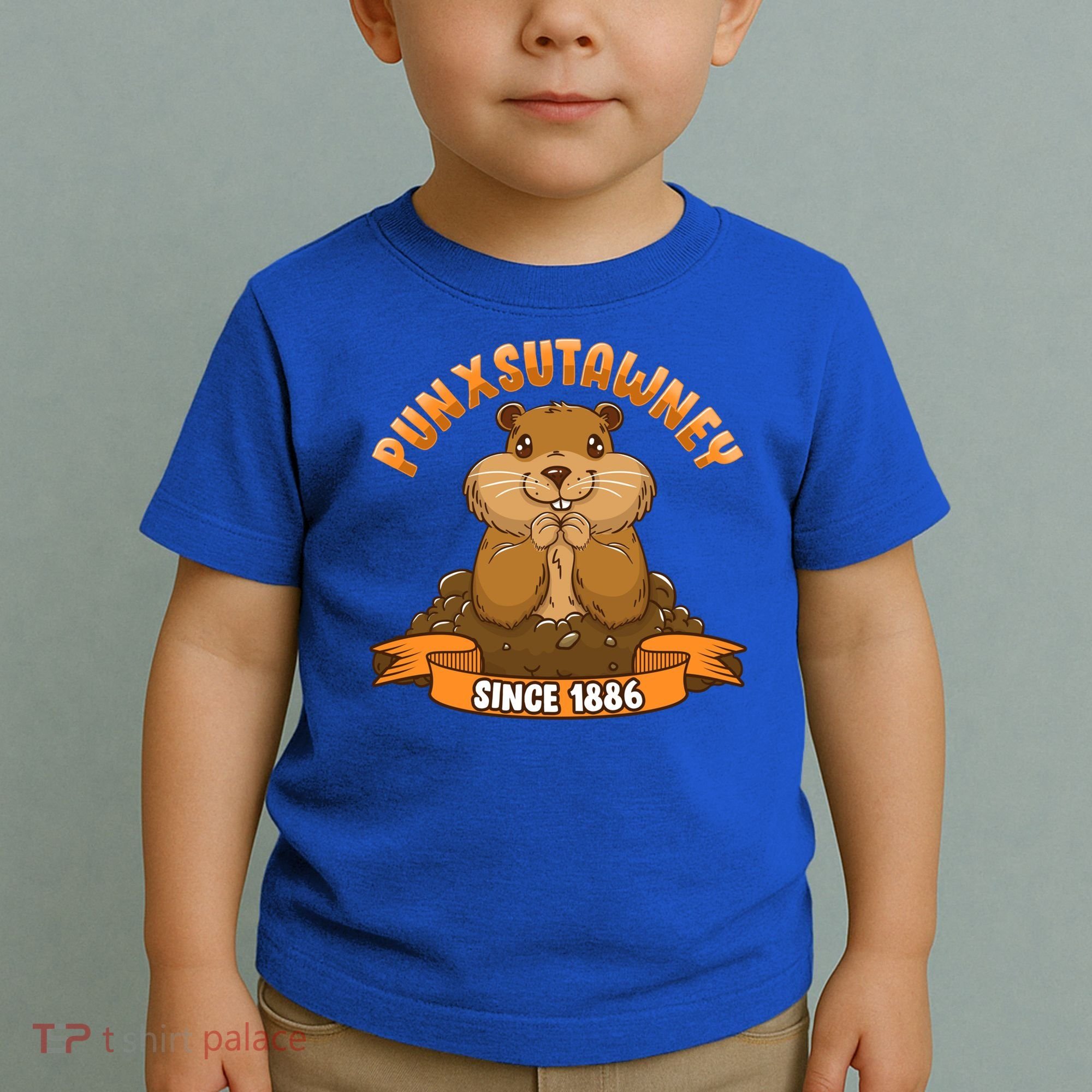 Funny Groundhog Day Phil Cute Ground Hog Punxsutawney Gift Toddler T-Shirt