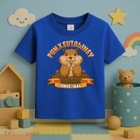 Funny Groundhog Day Phil Cute Ground Hog Punxsutawney Gift Toddler T-Shirt thumb 3