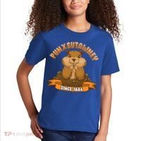 Funny Groundhog Day Phil Cute Ground Hog Punxsutawney Gift Kids T-Shirt thumb 2