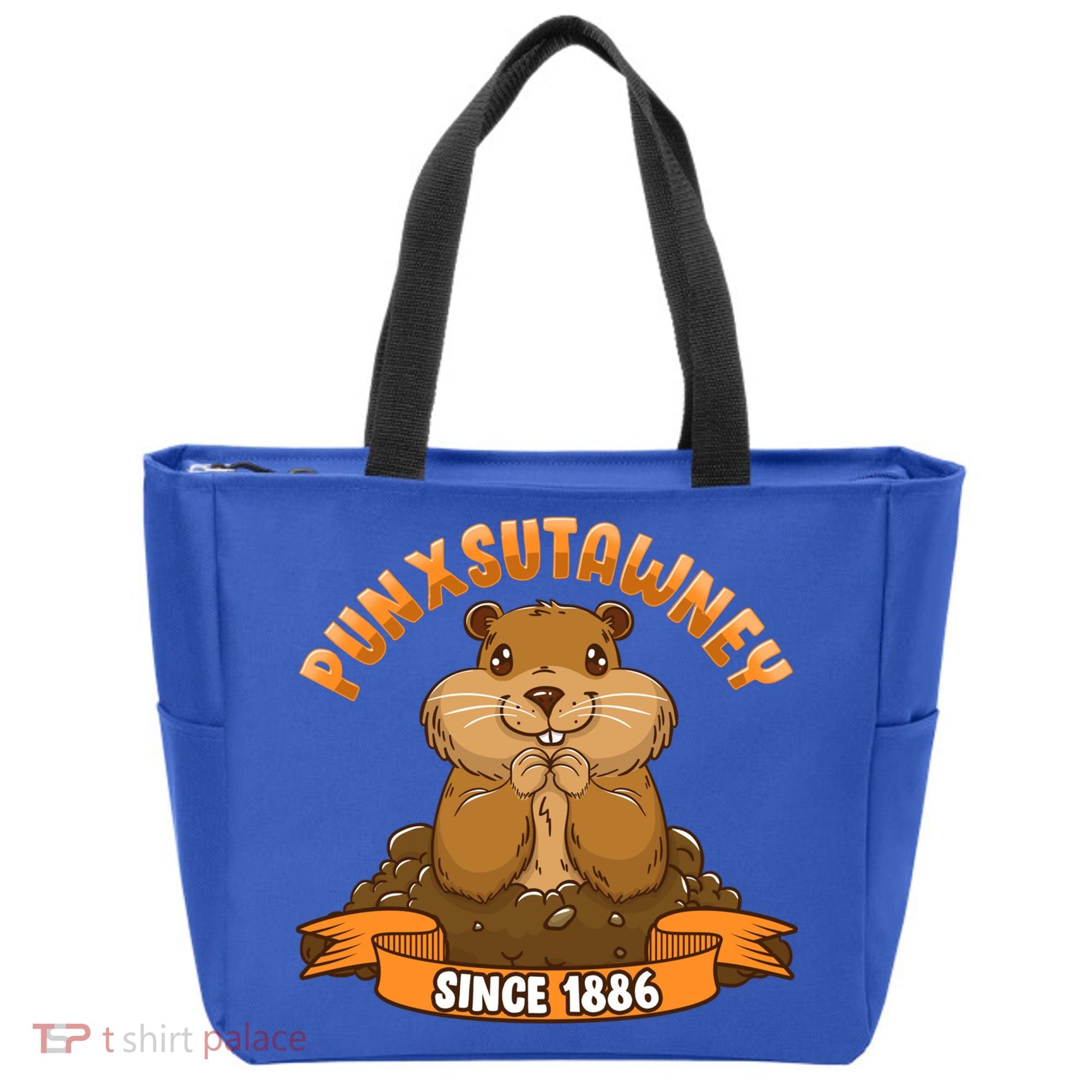 Funny Groundhog Day Phil Cute Ground Hog Punxsutawney Gift Tote Bag