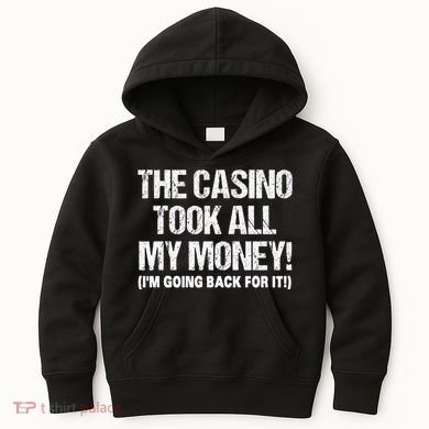 Funny Gambling Design Poker Lovers Gamblers Kids Hoodie