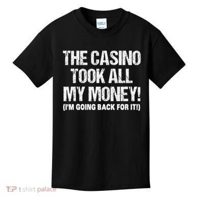 Funny Gambling Design Poker Lovers Gamblers Kids T-Shirt