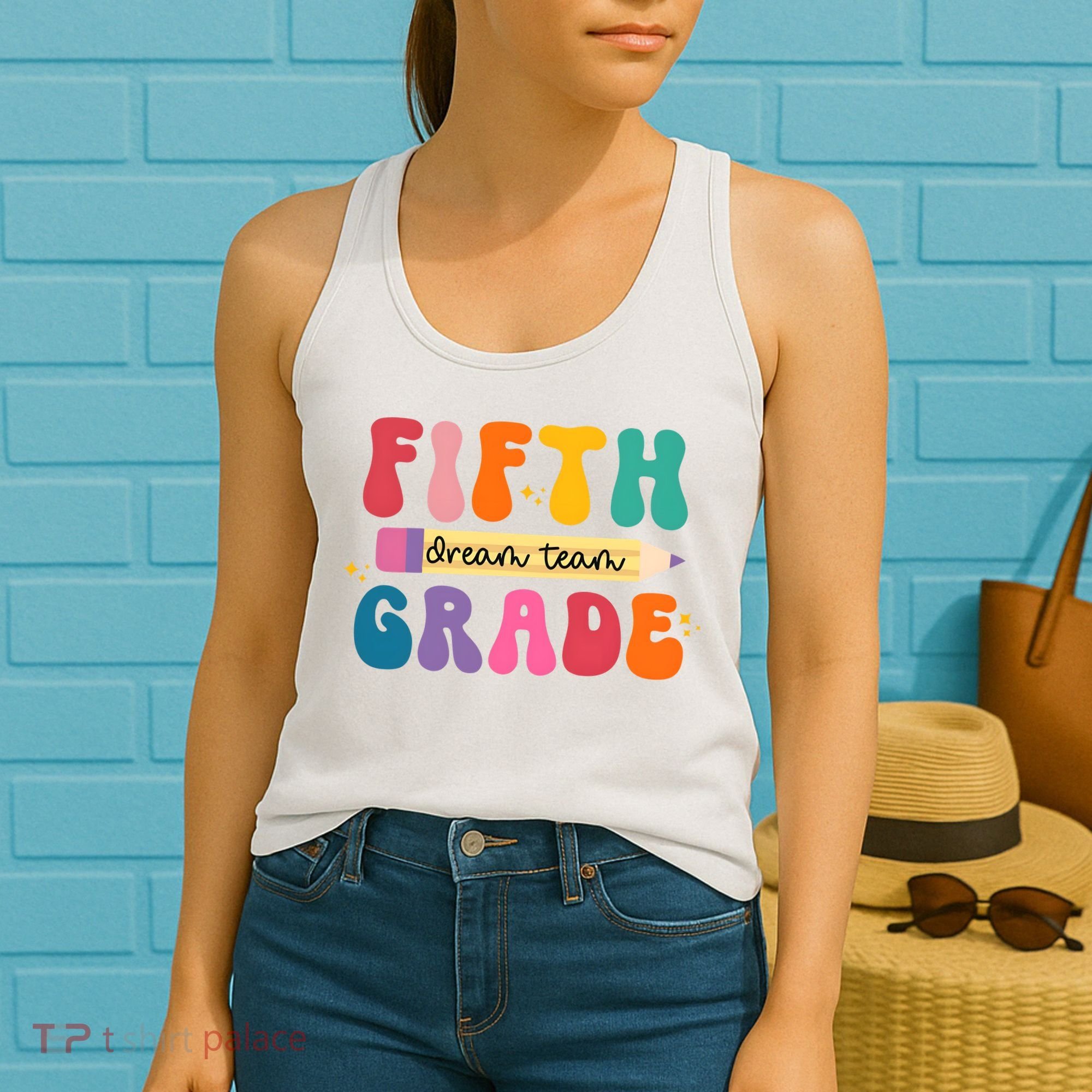 Fifth Grade Dreamteam 5th Grade Back To School Women's Tank Top