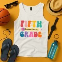 Fifth Grade Dreamteam 5th Grade Back To School Tank Top thumb 4