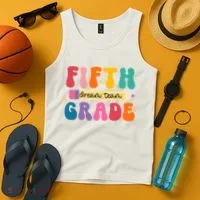 Fifth Grade Dreamteam 5th Grade Back To School Tank Top thumb 4