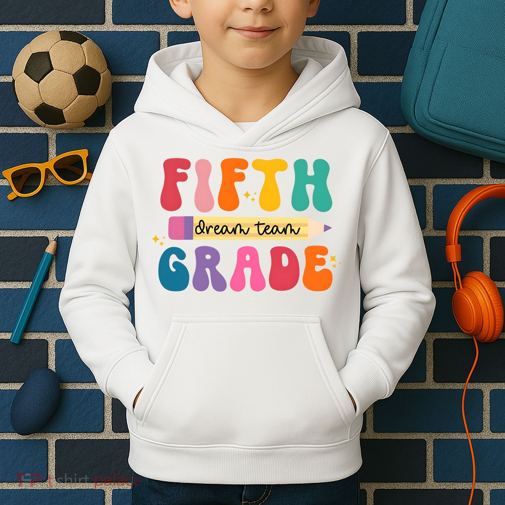 Fifth Grade Dreamteam 5th Grade Back To School Kids Hoodie