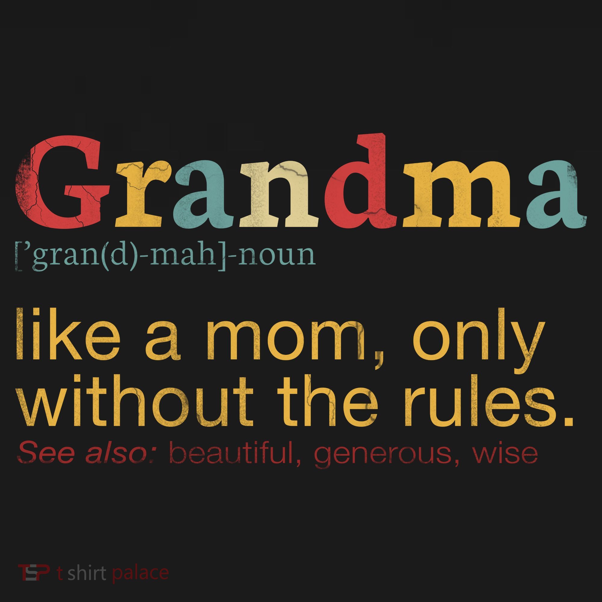 Funny Grandma Defination Button