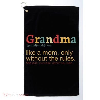 Funny Grandma Defination Golf Towel