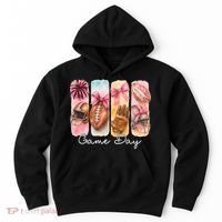 Football Game Day Fall Vibes Cute Autumn Hoodie thumb 0