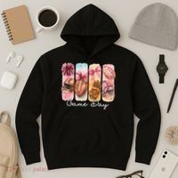 Football Game Day Fall Vibes Cute Autumn Hoodie thumb 3