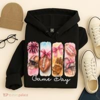 Football Game Day Fall Vibes Cute Autumn Hoodie thumb 4