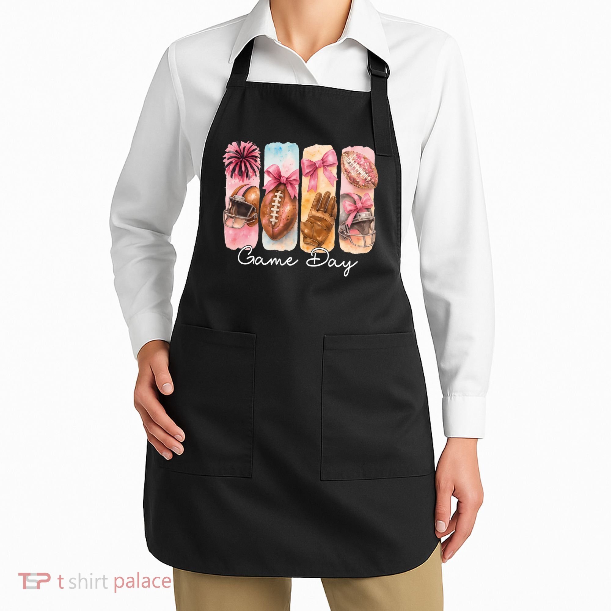 Football Game Day Fall Vibes Cute Autumn Apron