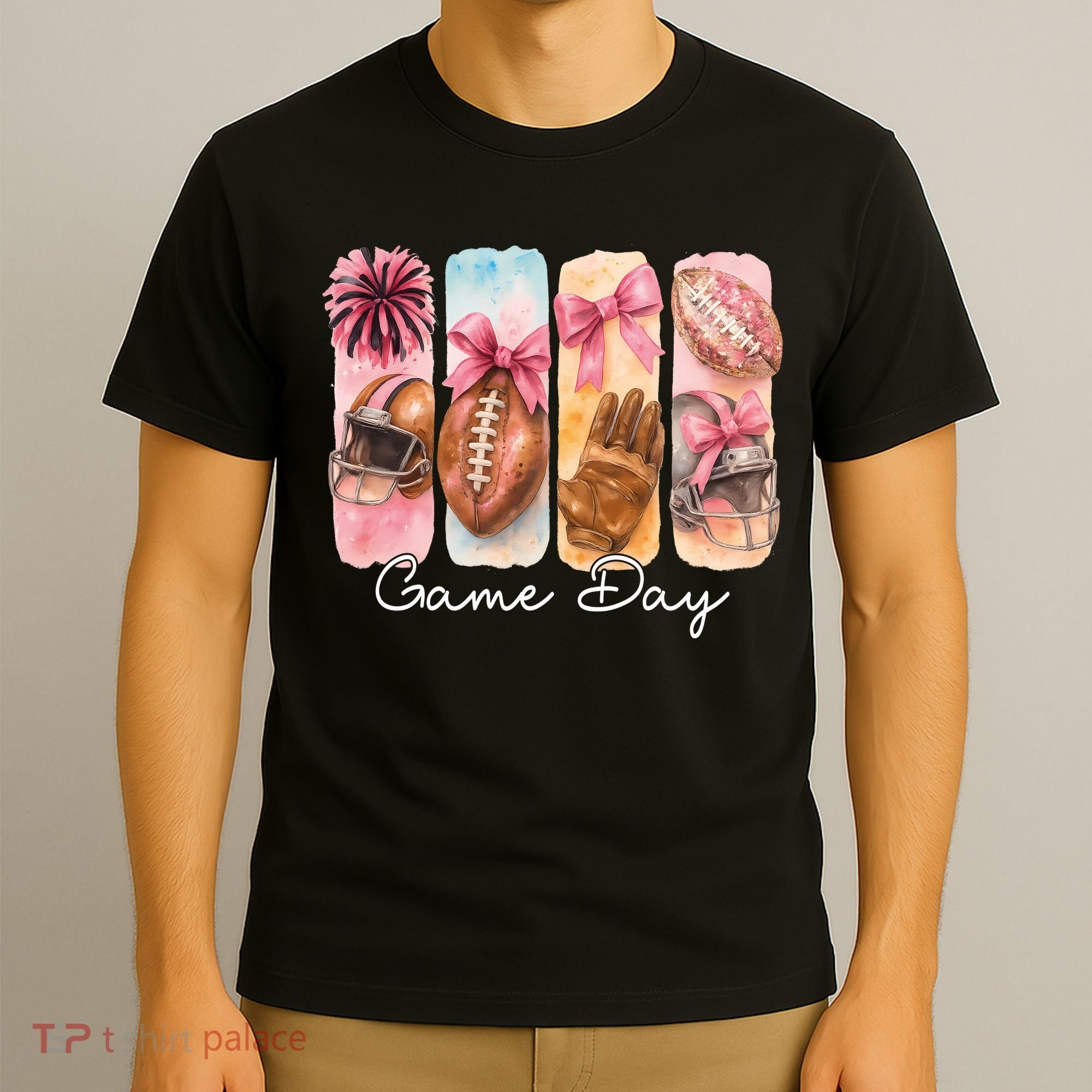 Football Game Day Fall Vibes Cute Autumn T-Shirt