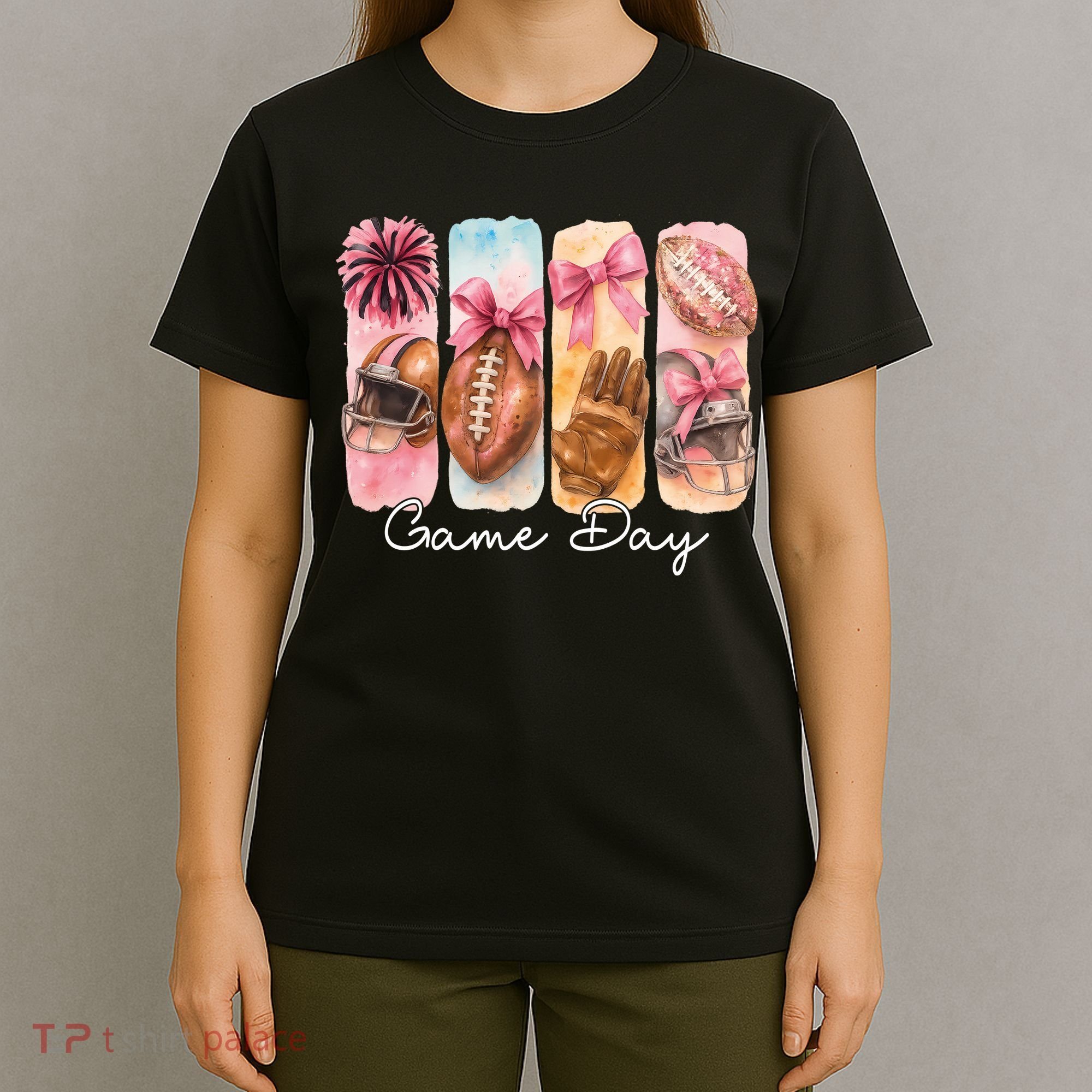 Football Game Day Fall Vibes Cute Autumn T-Shirt