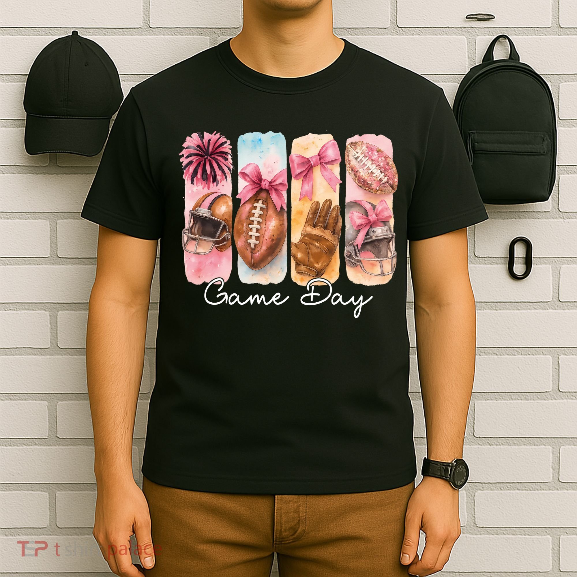 Football Game Day Fall Vibes Cute Autumn T-Shirt