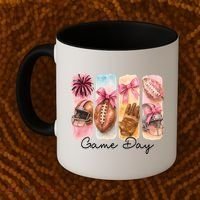 Football Game Day Fall Vibes Cute Autumn Coffee Mug thumb 2
